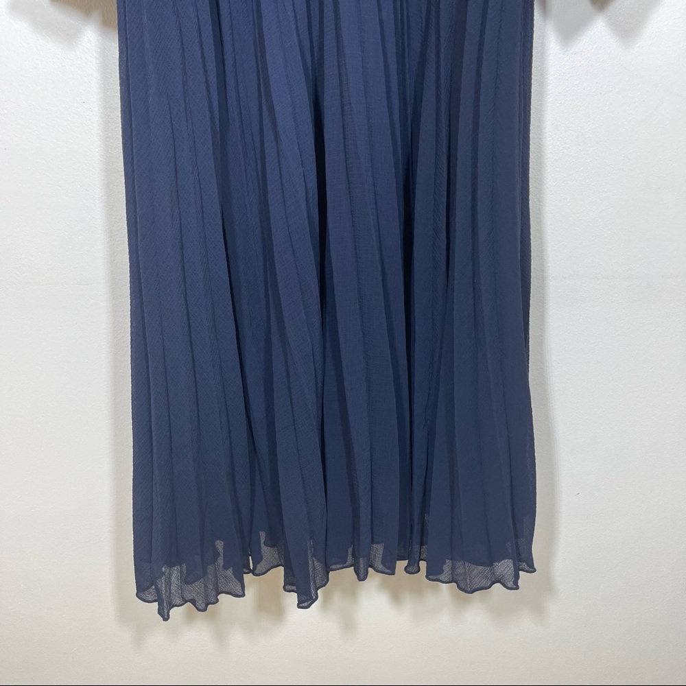 NWT City Chic Love Pleat Dress Long Sleeves Belted Navy Sz L 20 - Picture 7 of 16